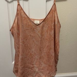 A New Day Pink Snakeskin Print Tanktop